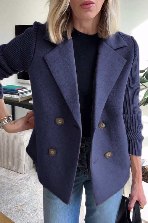 Grace & Jess | Knit-Sleeve Blazer