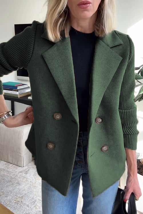 Grace & Jess | Knit-Sleeve Blazer