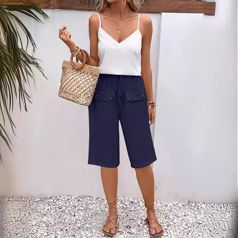 Grace & Jess | Pocket Button Shorts
