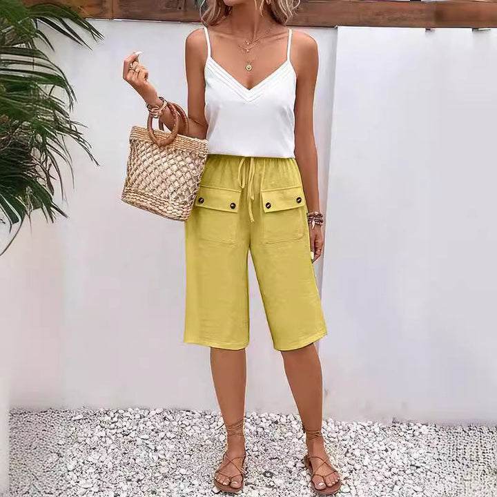 Grace & Jess | Pocket Button Shorts
