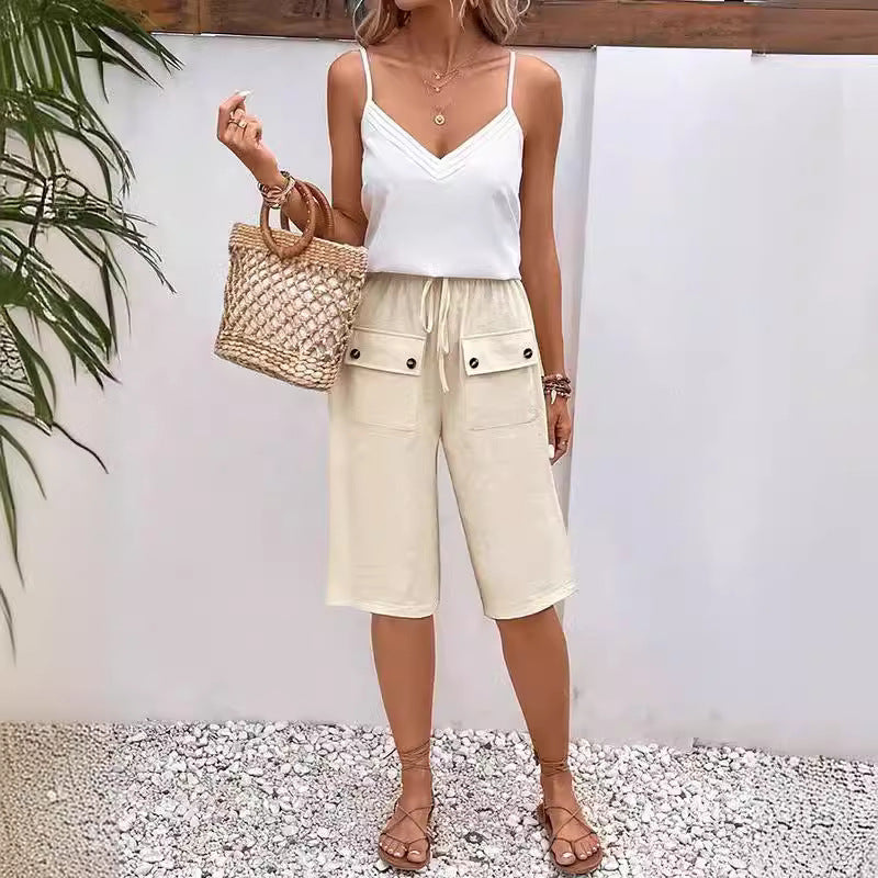 Grace & Jess | Pocket Button Shorts