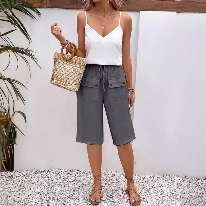 Grace & Jess | Pocket Button Shorts