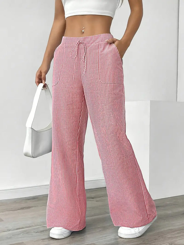 Grace & Jess | Striped Pant With Pockets