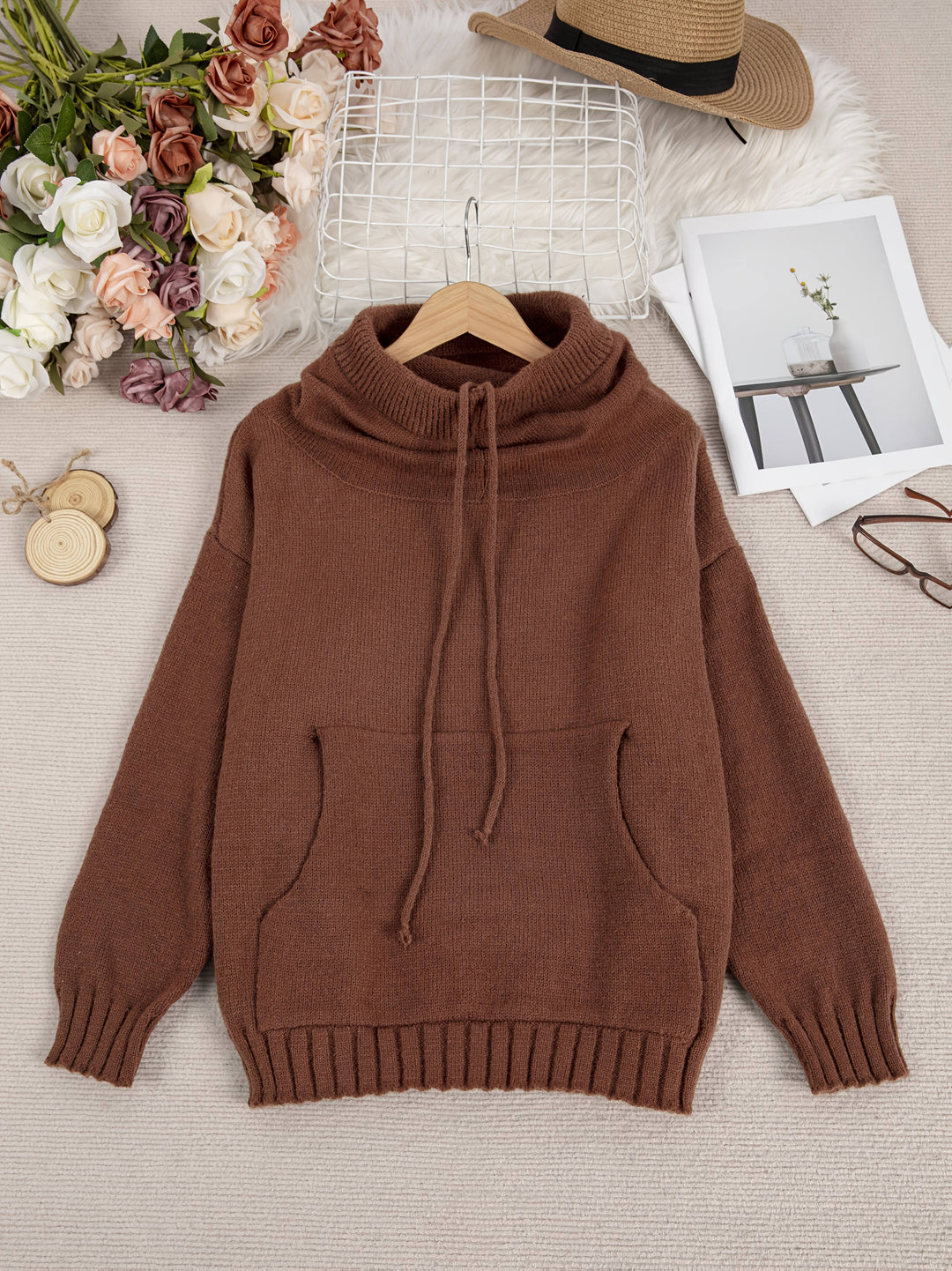 Grace & Jess | Long Sleeve Sweater With Pocket