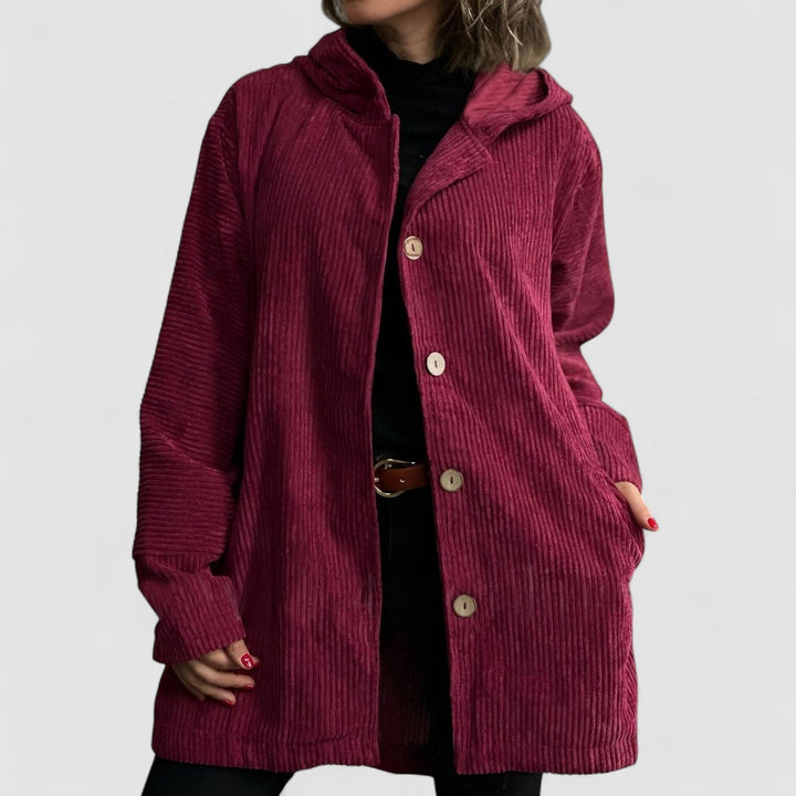 Grace & Jess | Cozy Corduroy Hooded Jacket