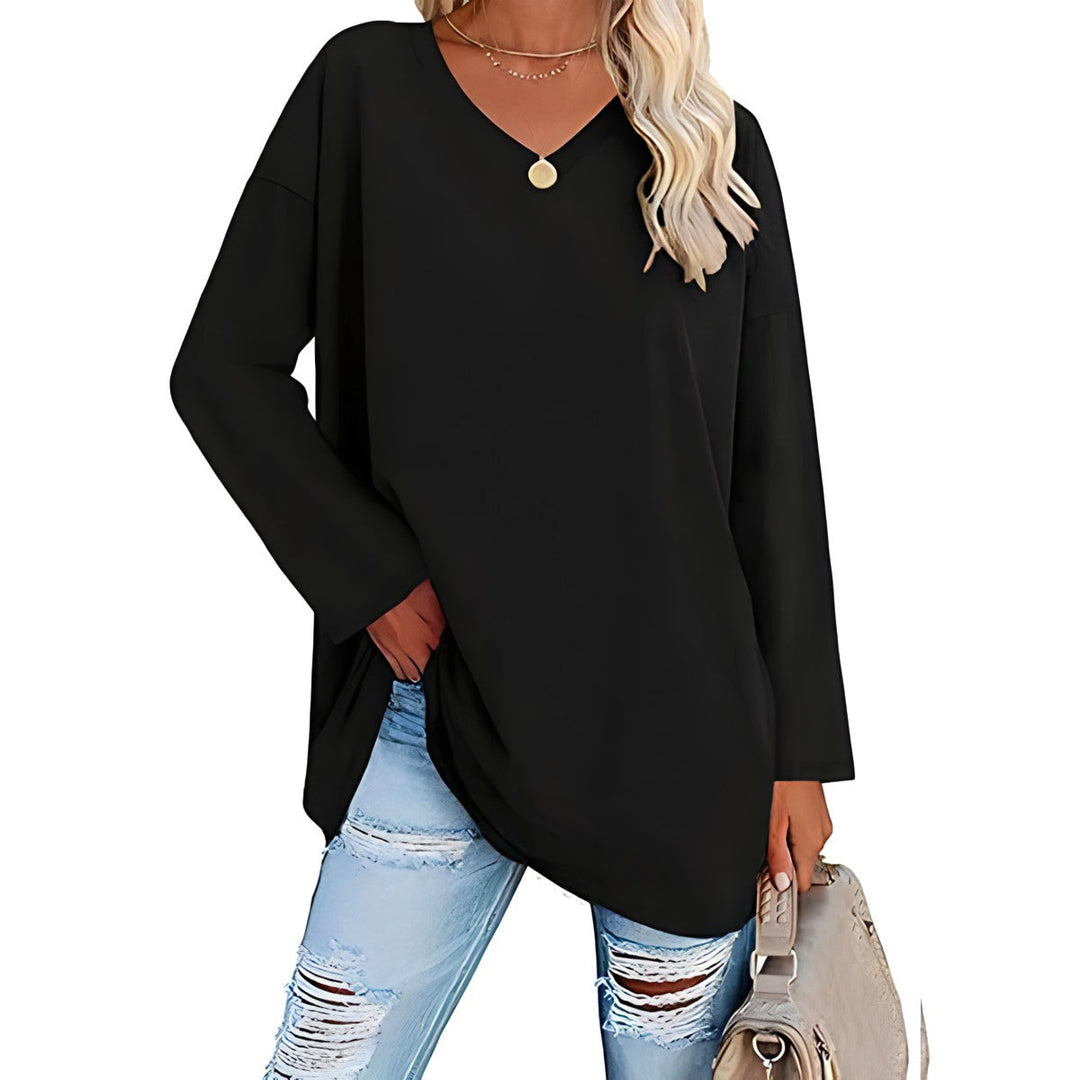 Grace & Jess | Relaxed V-Neck Sweater