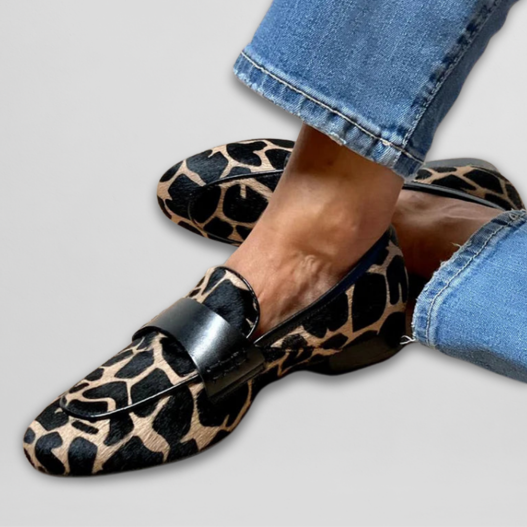 Grace & Jess | Orthopedic Leopard Print Loafers