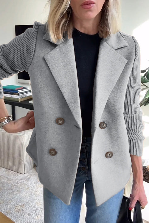 Grace & Jess | Knit-Sleeve Blazer