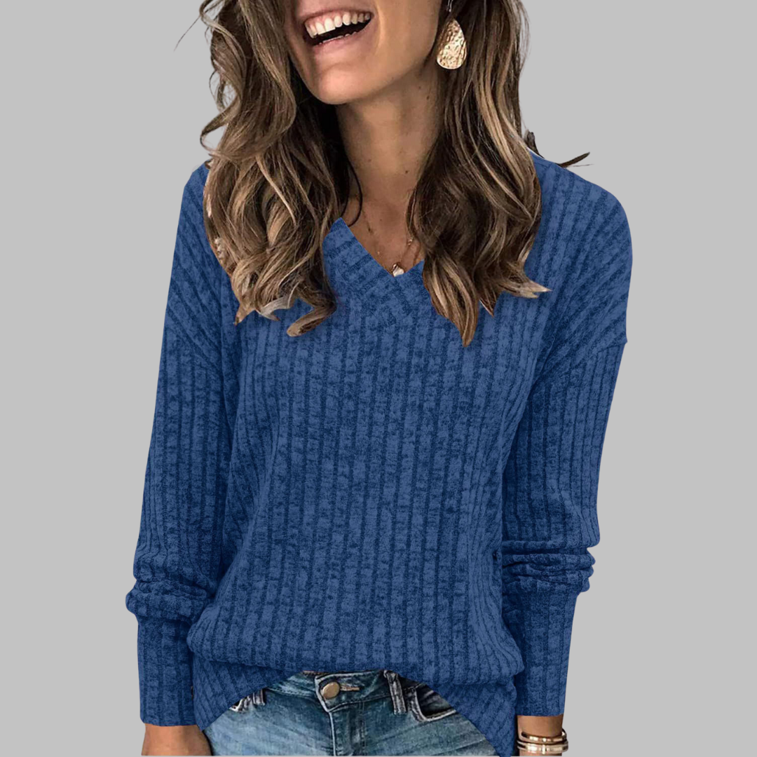 Grace & Jess | V-Neck Long Sleeve Top
