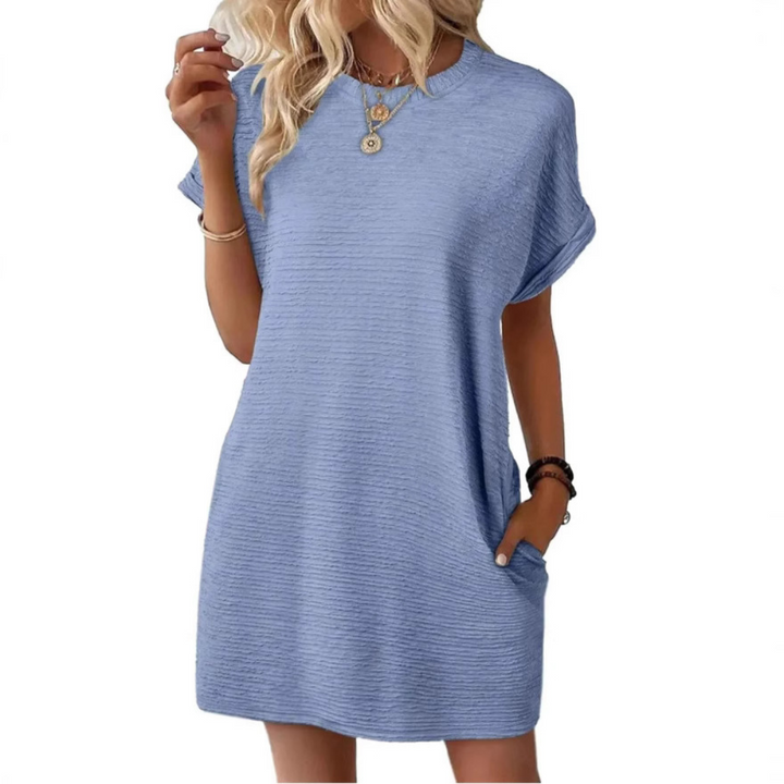 Grace & Jess | Minimalist Round Neck Summer Dress