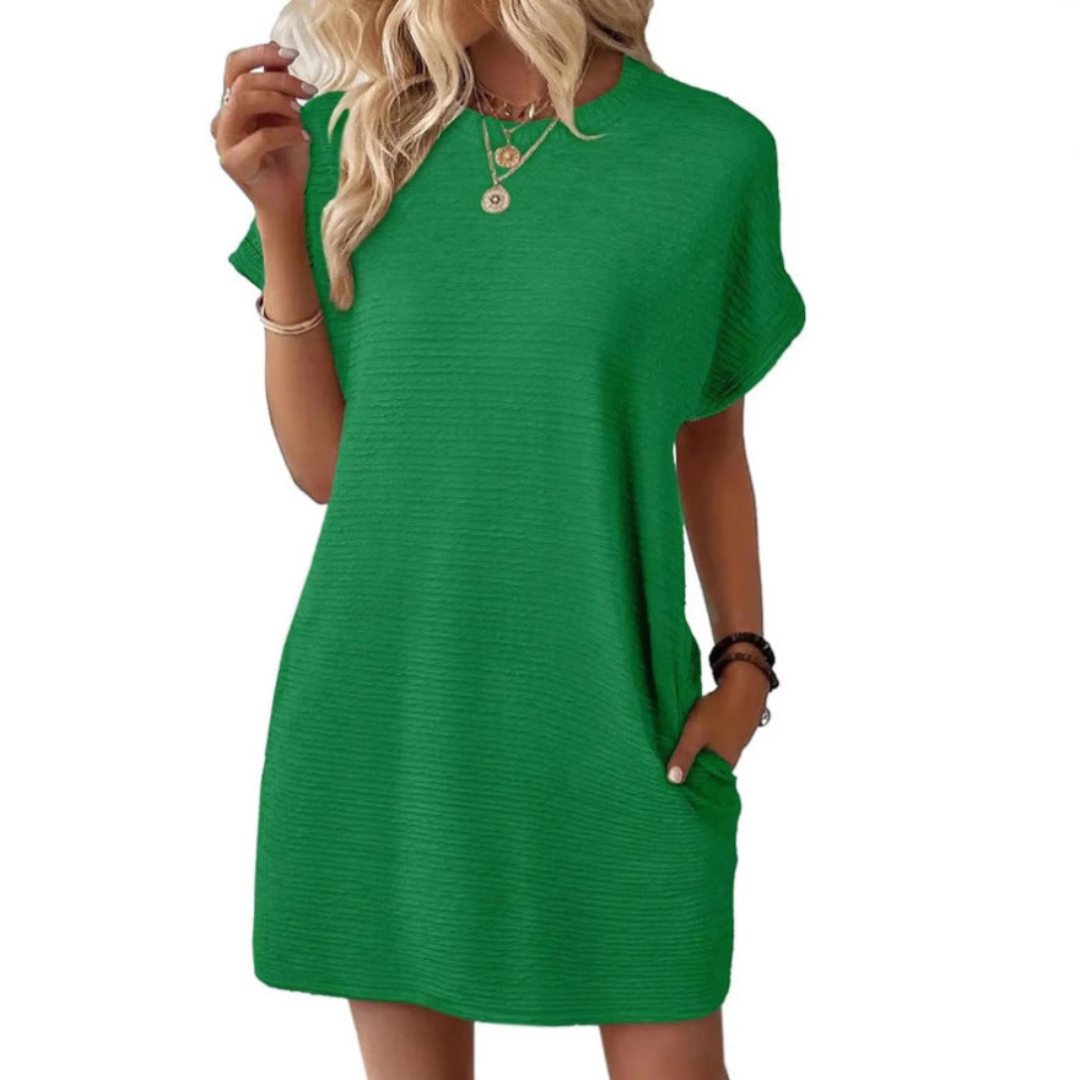 Grace & Jess | Minimalist Round Neck Summer Dress
