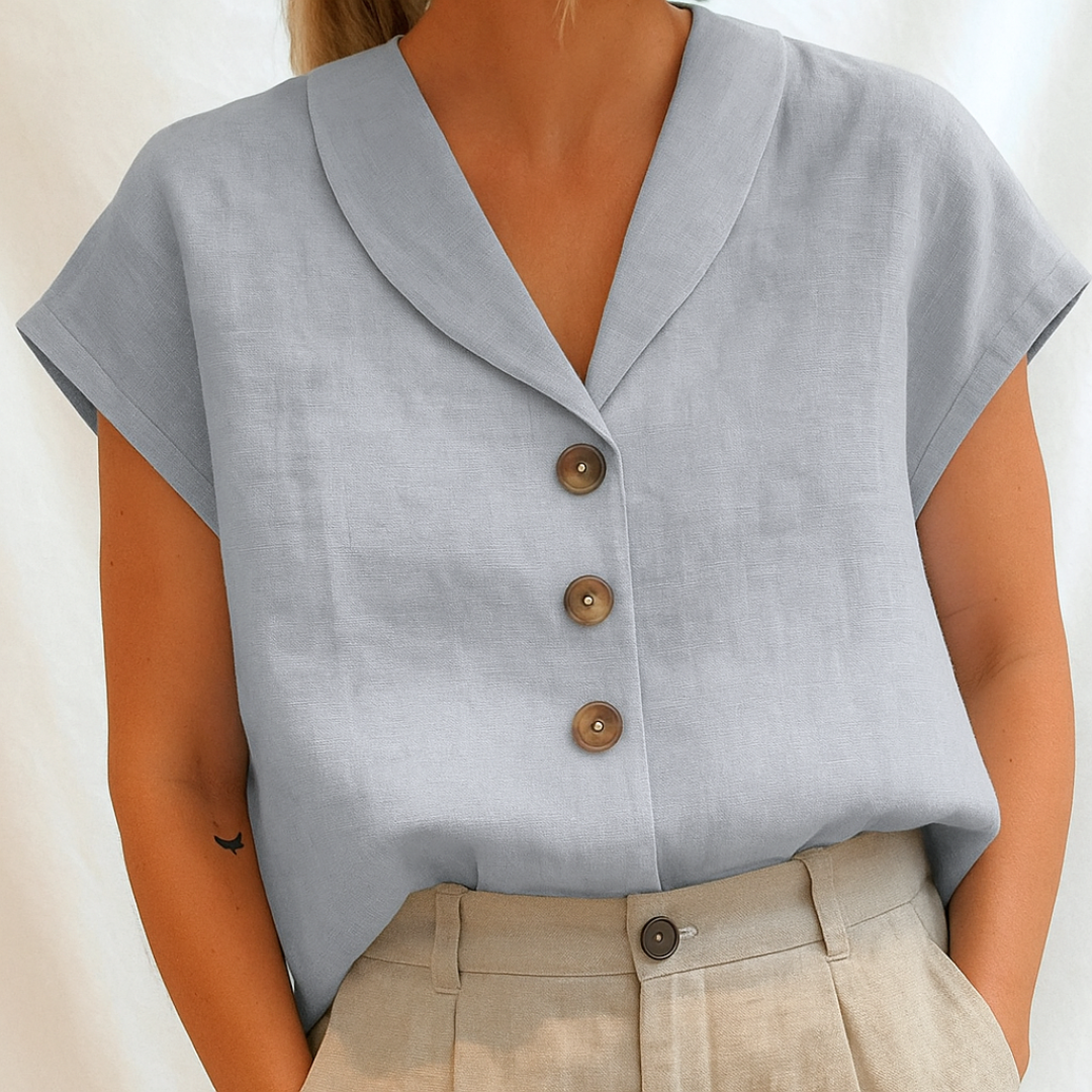 Grace & Jess |  ELEGANT PLAIN BLOUSE
