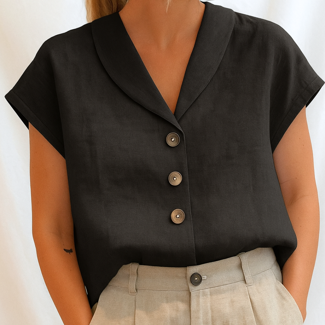 Grace & Jess |  ELEGANT PLAIN BLOUSE