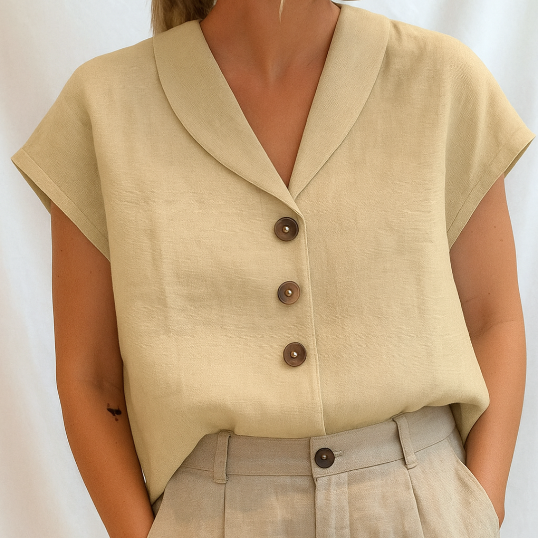 Grace & Jess |  ELEGANT PLAIN BLOUSE
