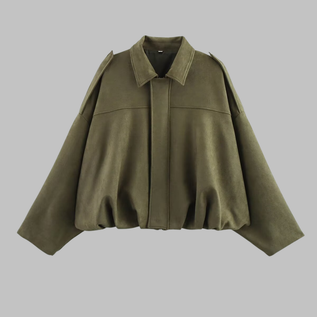 Grace & Jess | Comfy Loose Fit Military Jacket