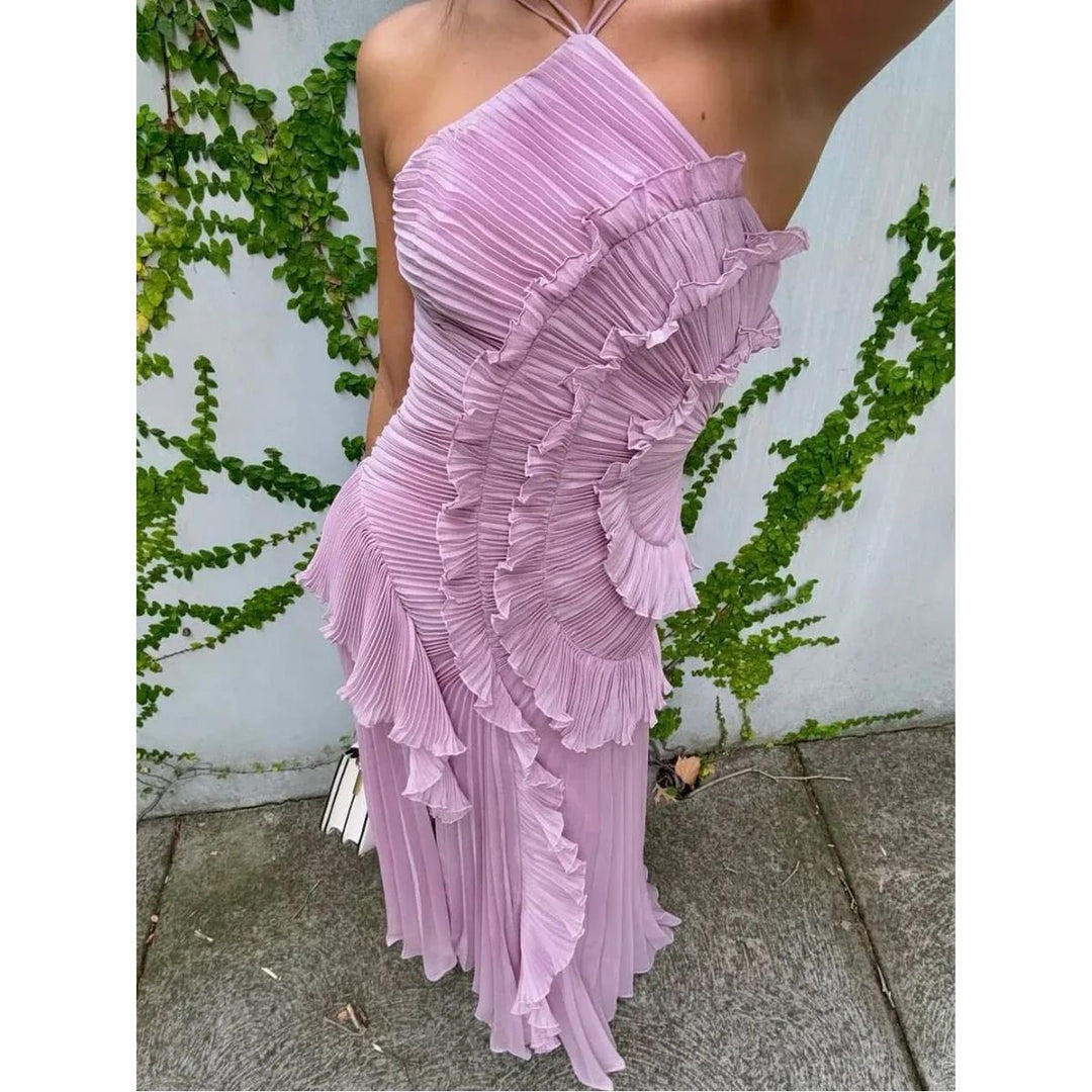 Grace & Jess | Long dress with ruffles