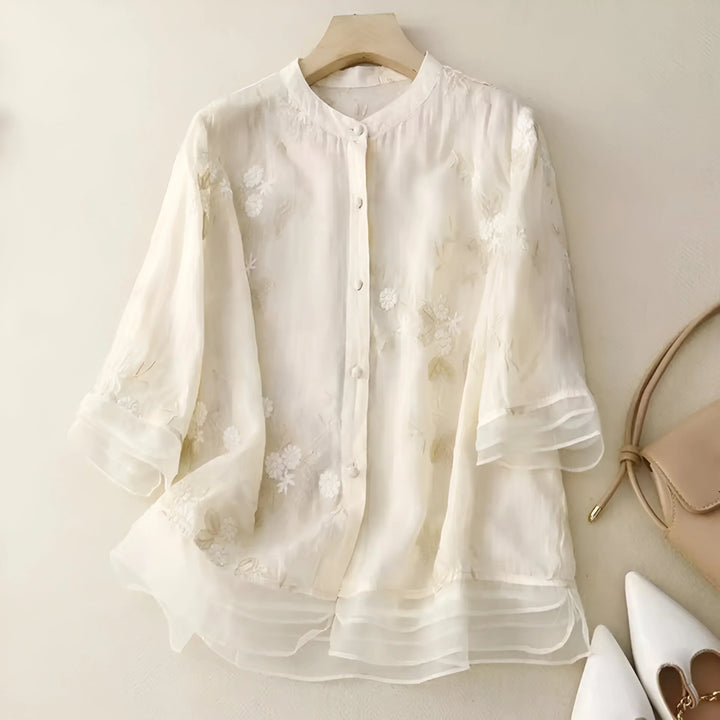 Grace & Jess | Embroidered Cotton Top