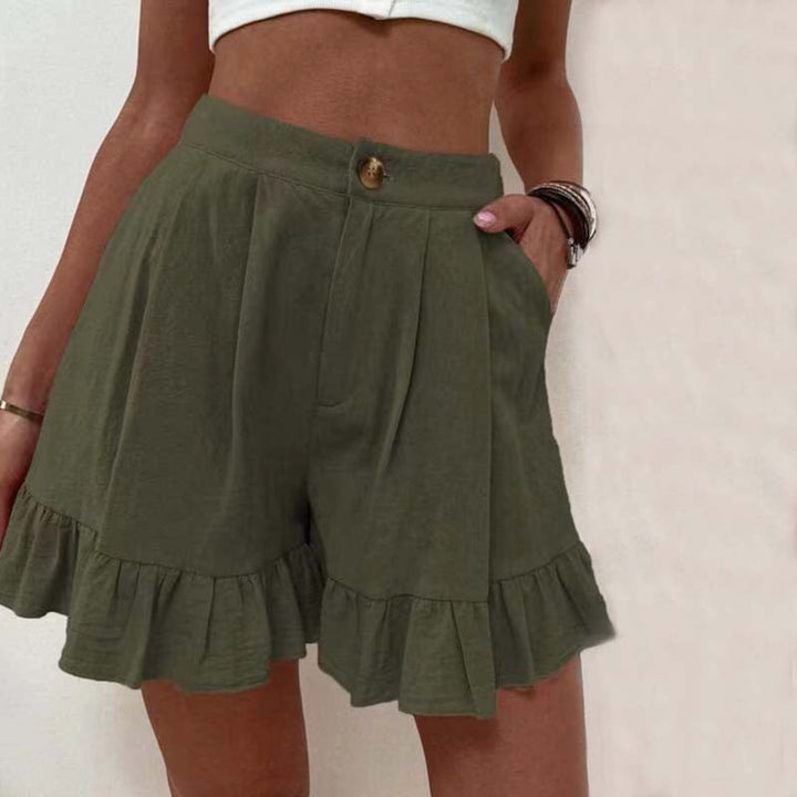 Grace & Jess | Flowy Ruffle Hem Shorts