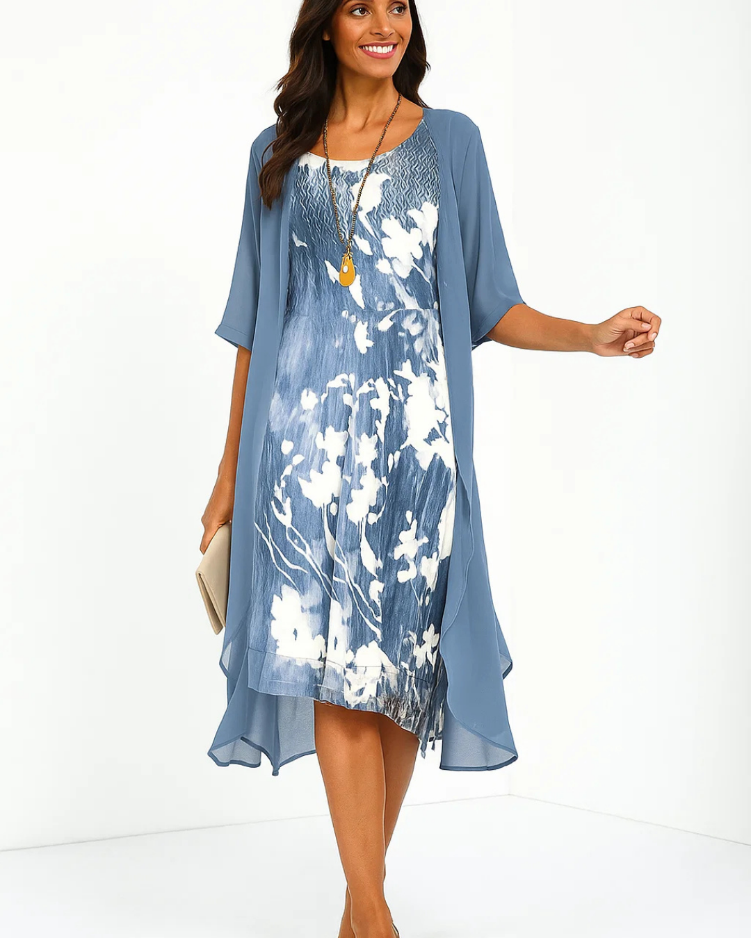 Grace & Jess | Flowy Summer Dress with Elastic Waist