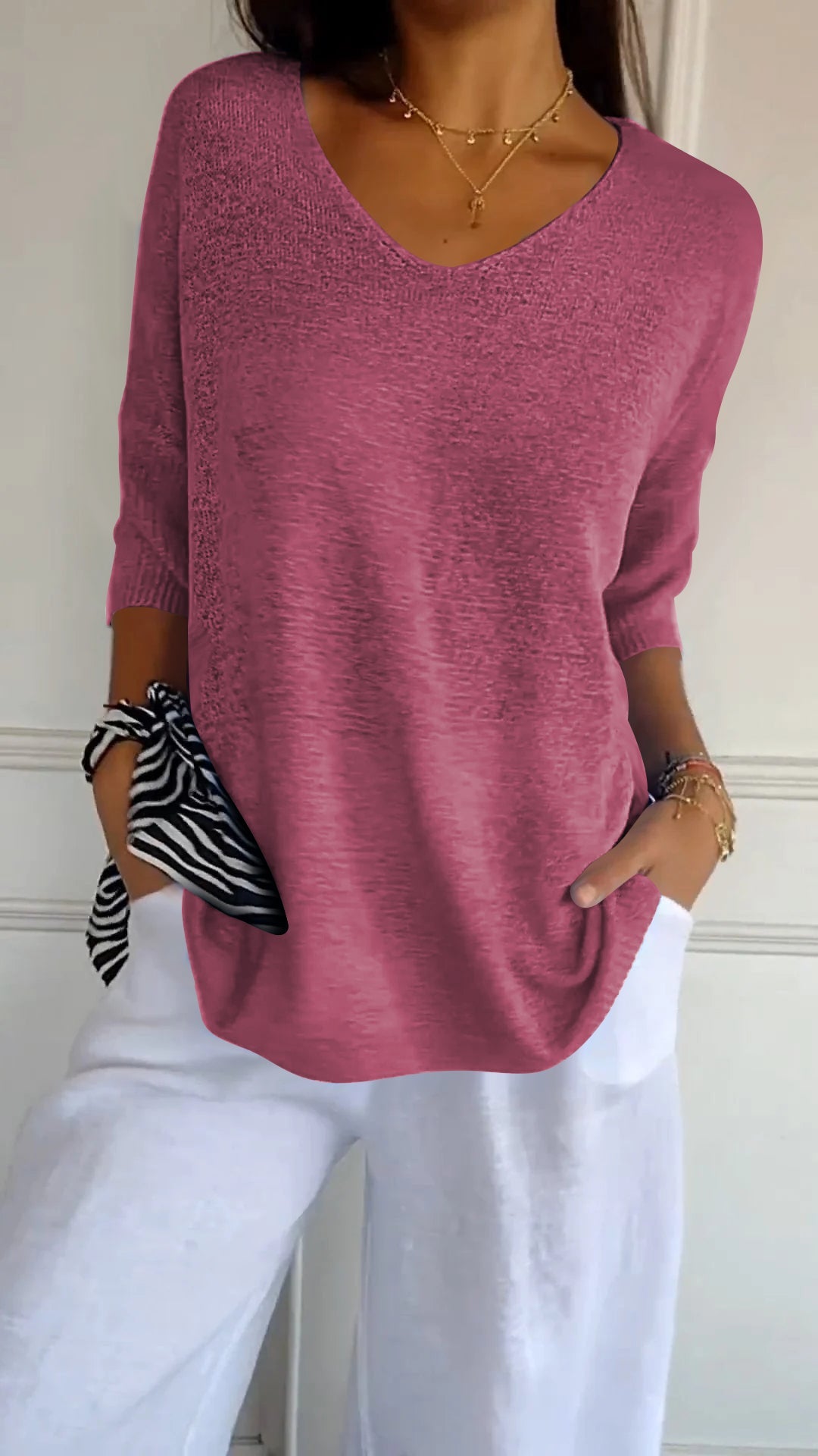 Grace & Jess | Timeless V-Neck Top