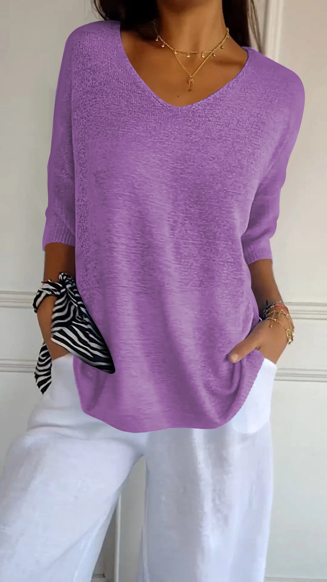 Grace & Jess | Timeless V-Neck Top