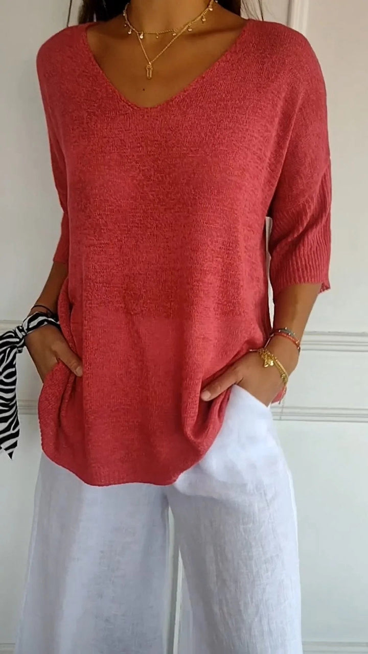 Grace & Jess | Timeless V-Neck Top