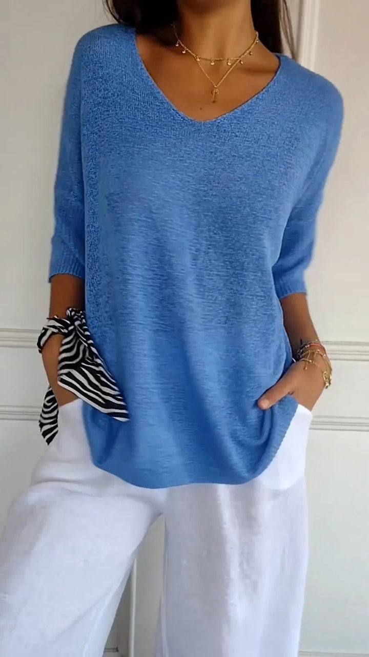 Grace & Jess | Timeless V-Neck Top