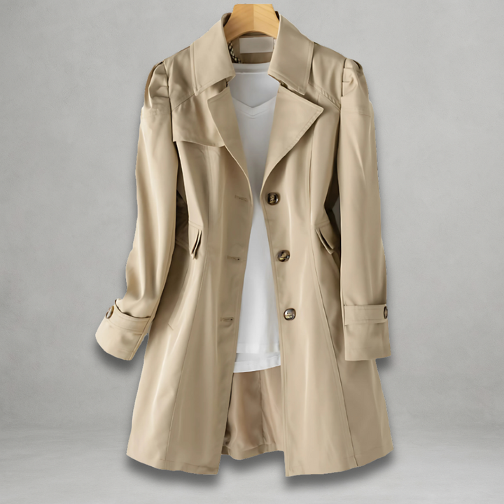 Grace & Jess | Stylish Longline Button-Down Coat