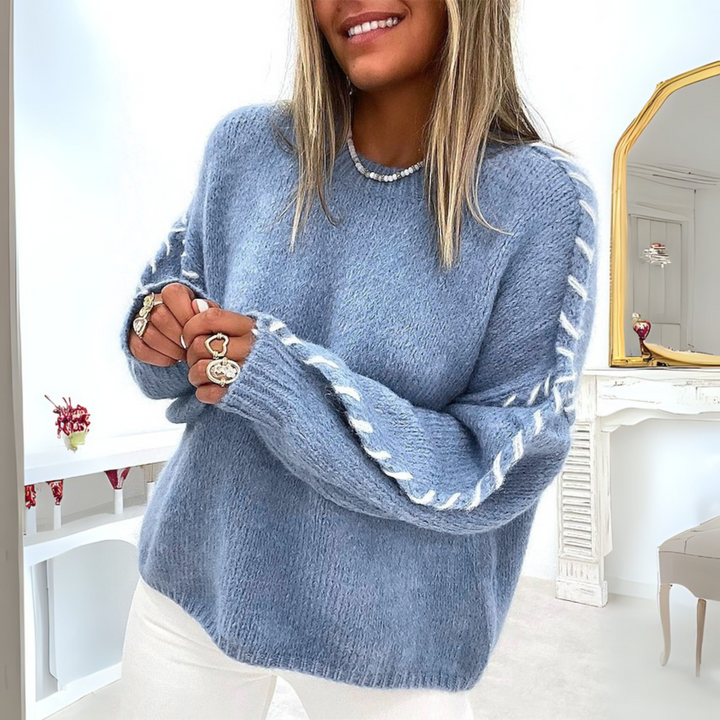 Grace & Jess | Sleeve Round Neck Sweater