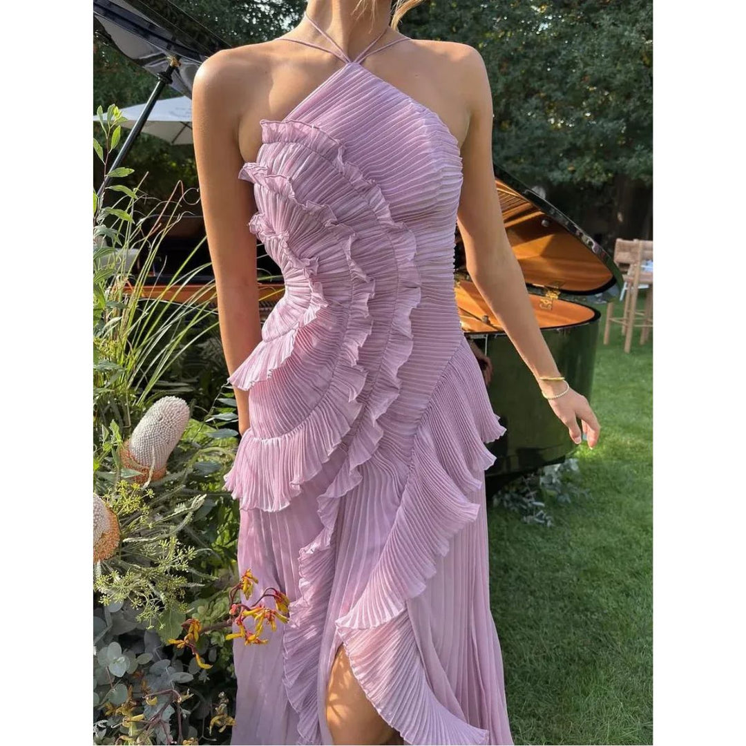 Grace & Jess | Long dress with ruffles