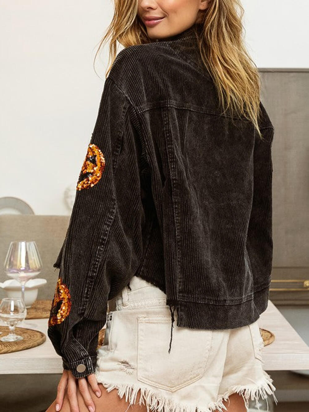 Grace & Jess | Sequin Oversized Jacket