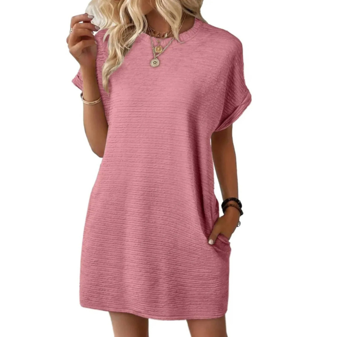 Grace & Jess | Minimalist Round Neck Summer Dress