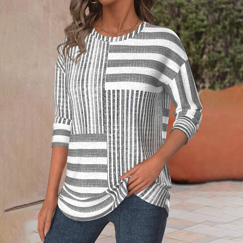 Grace & Jess | Striped Comfort Blouse