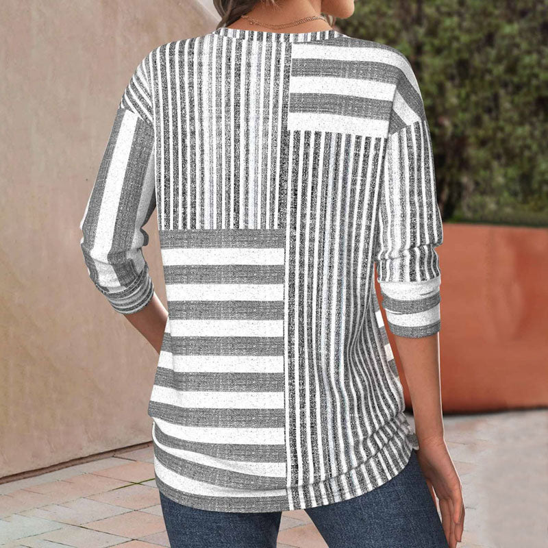 Grace & Jess | Striped Comfort Blouse