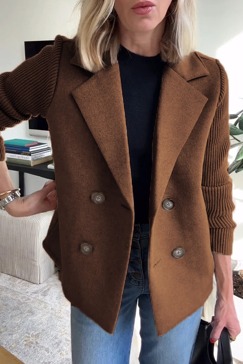 Grace & Jess | Knit-Sleeve Blazer