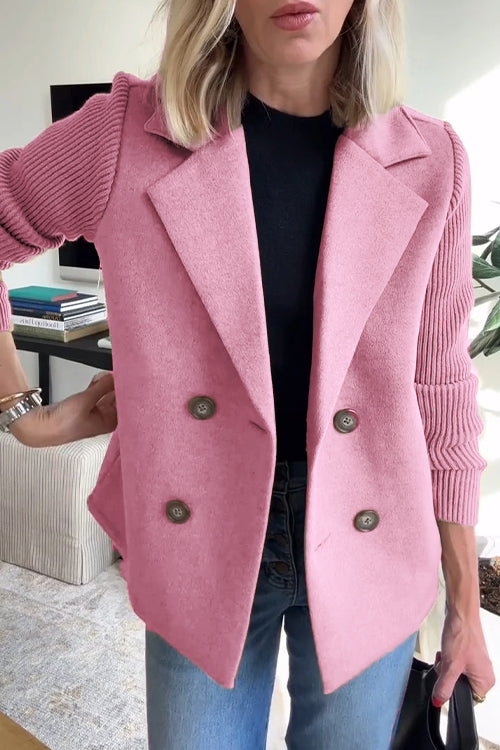 Grace & Jess | Knit-Sleeve Blazer