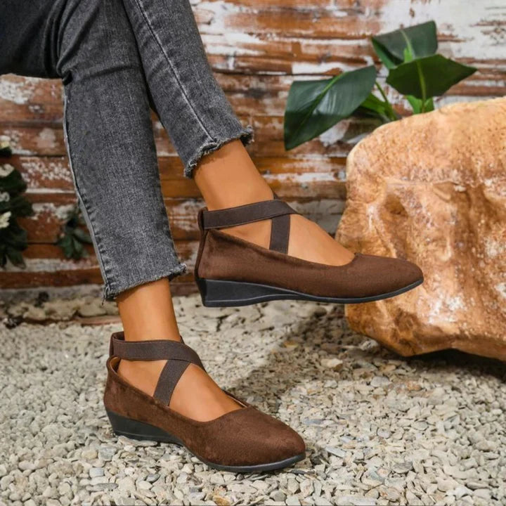 Grace & Jess | Comfy Closed Wedge Slip-On Shoes