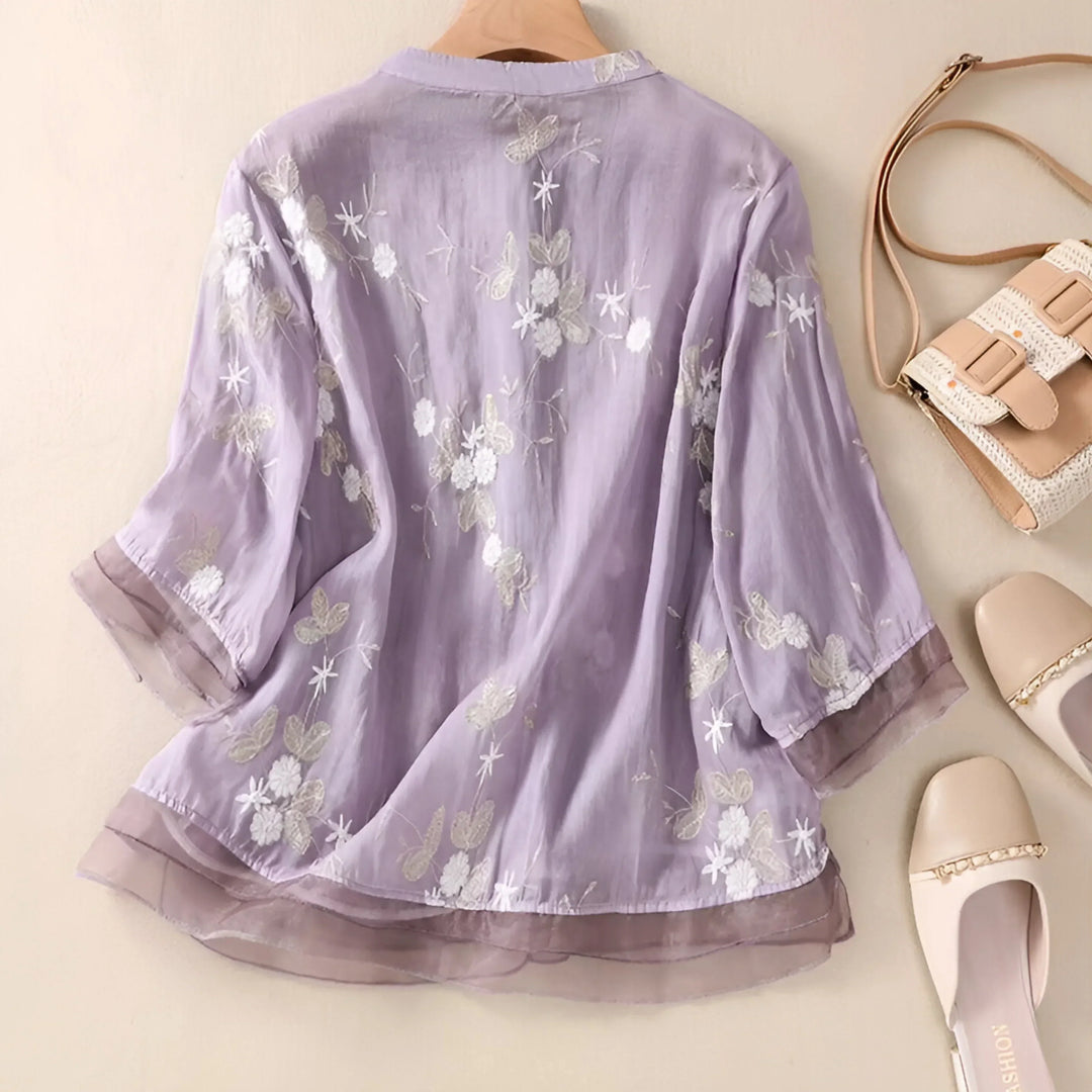Grace & Jess | Embroidered Cotton Top