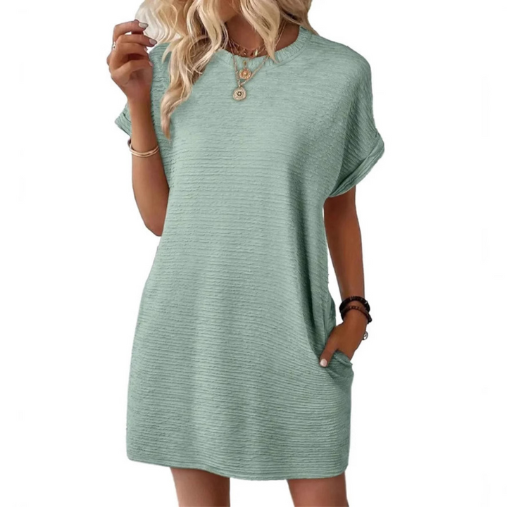 Grace & Jess | Minimalist Round Neck Summer Dress