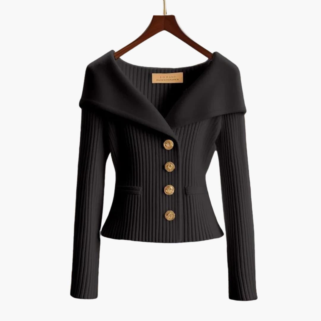 Grace & Jess | Ribbed Button-Up Cardigan
