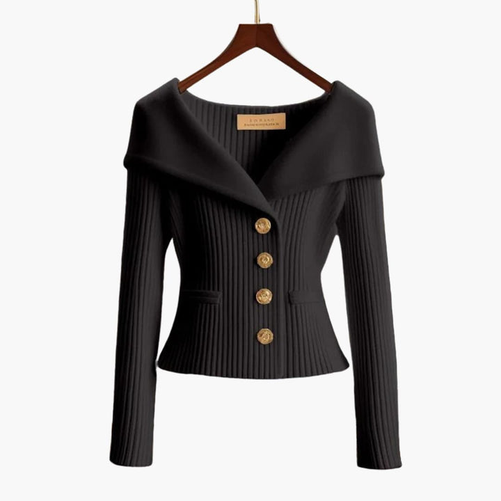 Grace & Jess | Ribbed Button-Up Cardigan