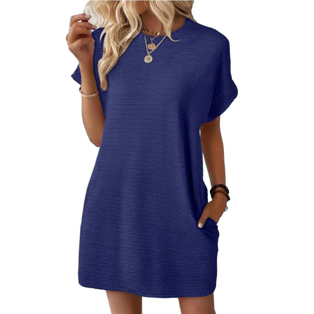 Grace & Jess | Minimalist Round Neck Summer Dress