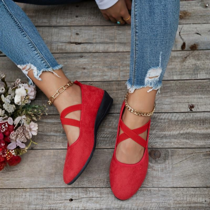 Grace & Jess | Comfy Closed Wedge Slip-On Shoes
