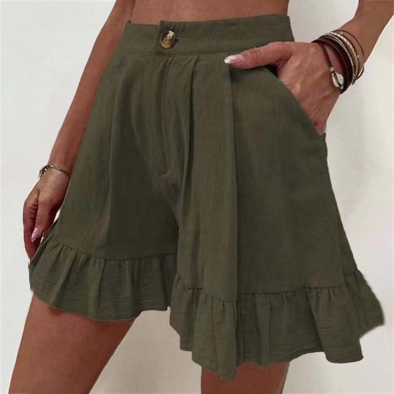 Grace & Jess | Flowy Ruffle Hem Shorts