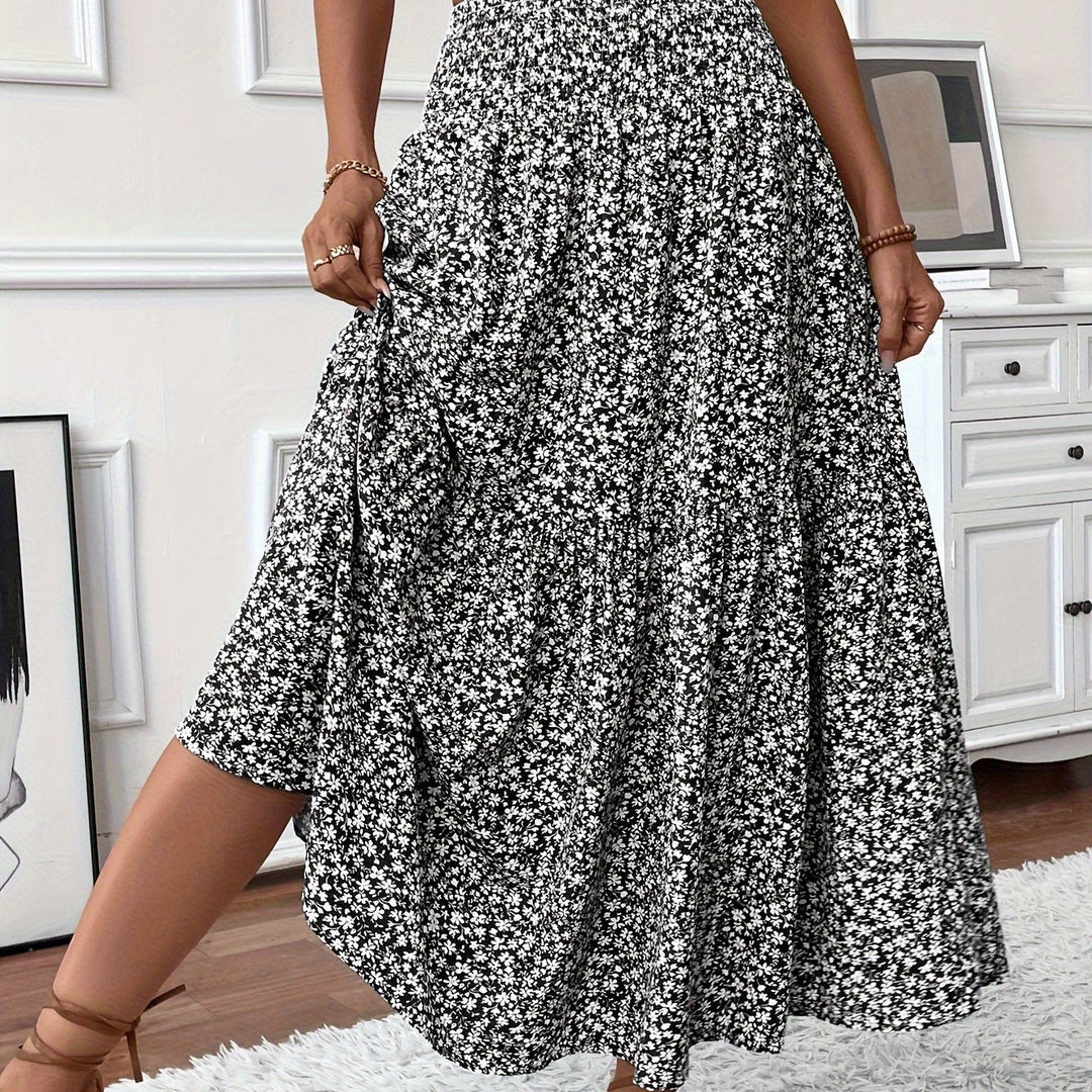 Grace & Jess | Tiered Floral Maxi Skirt