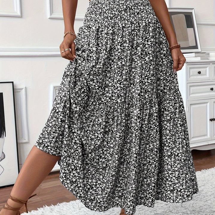 Grace & Jess | Tiered Floral Maxi Skirt