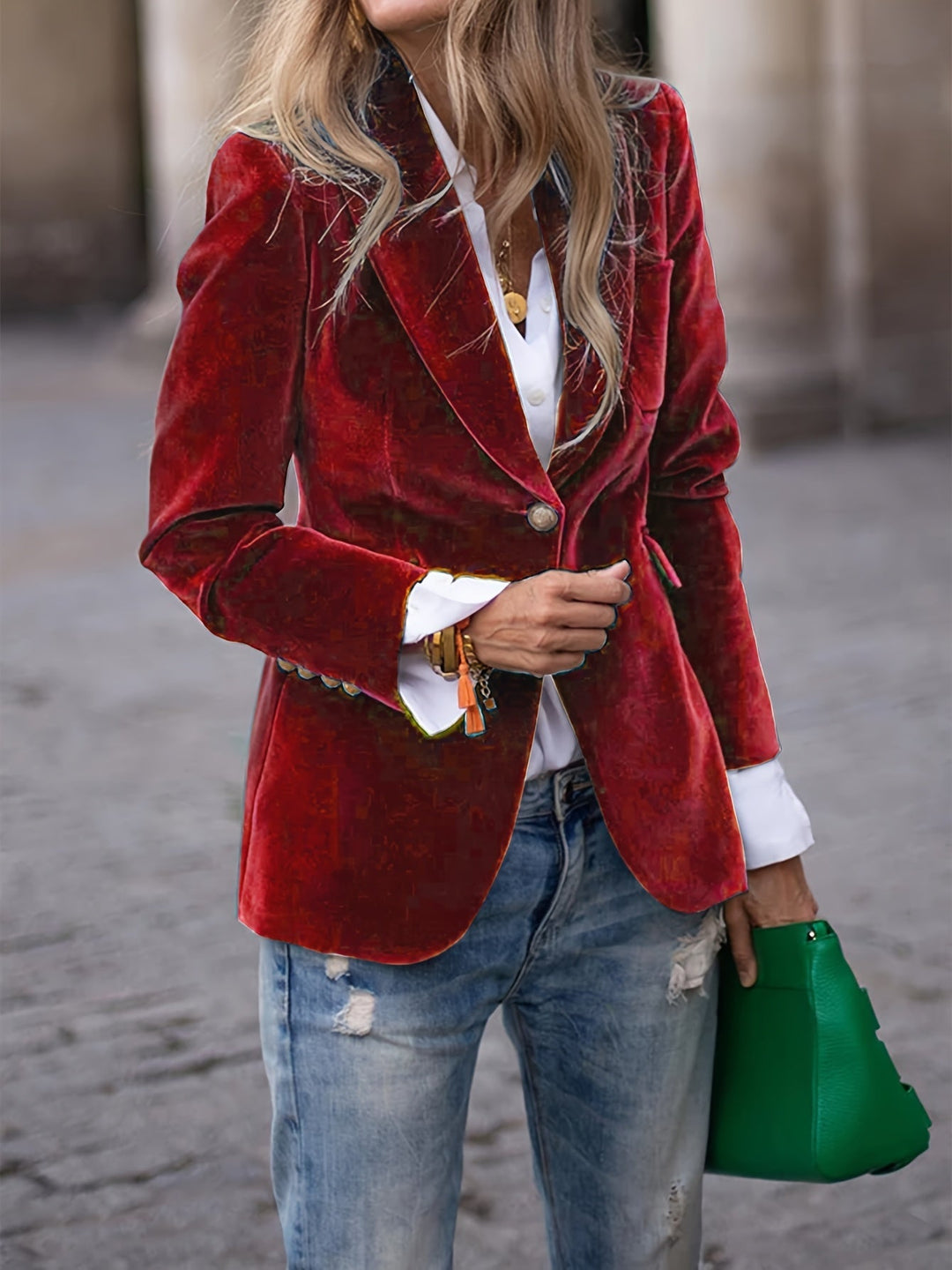 Grace & Jess |  Velvet Blazer