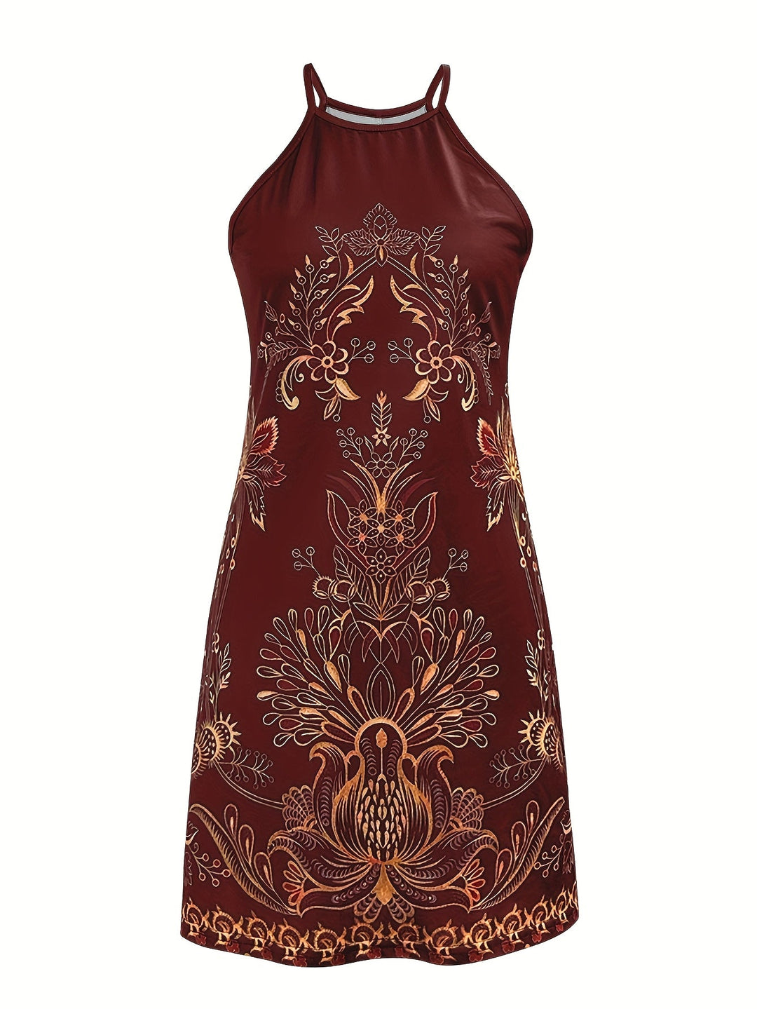 Grace & Jess | Floral Print Halter Dress