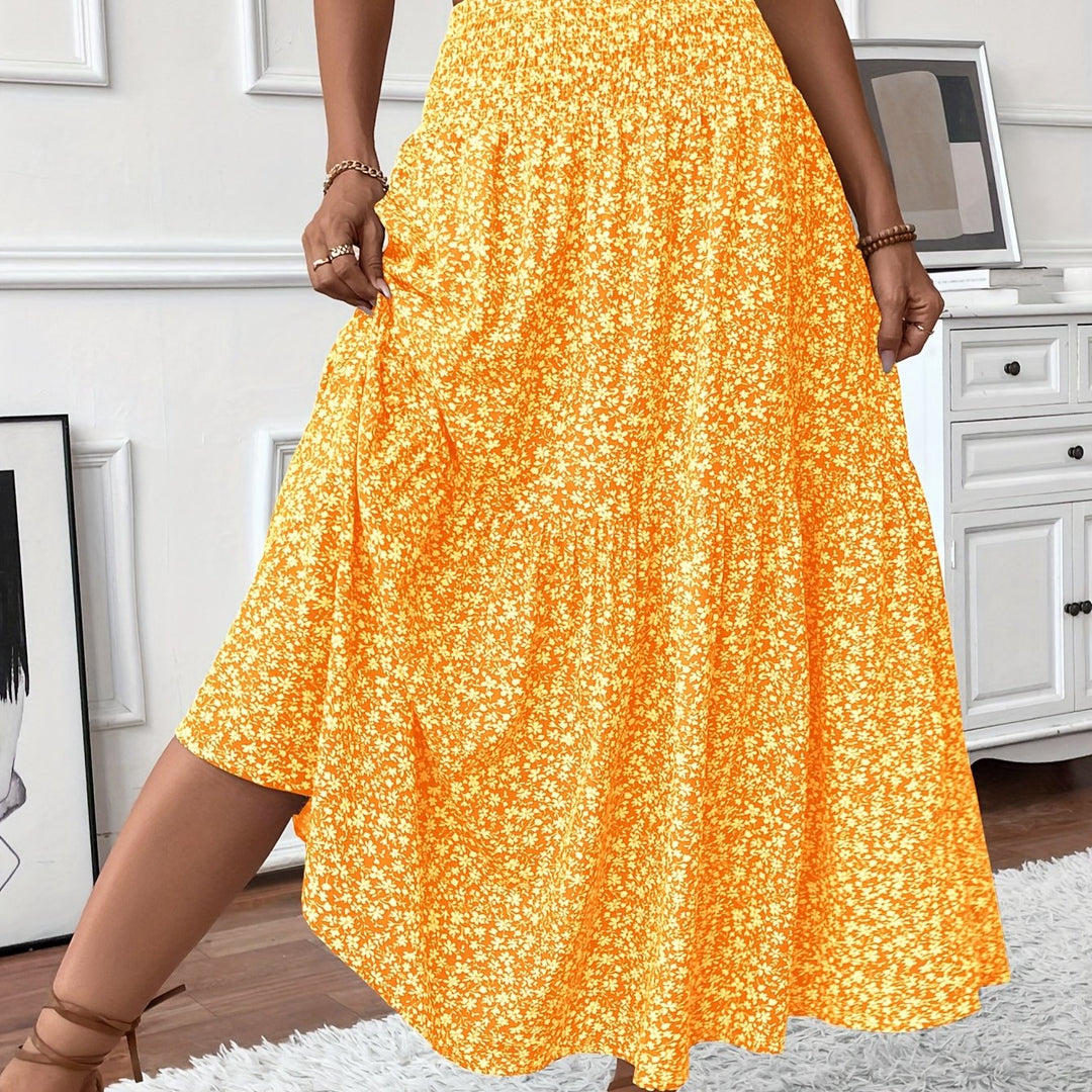 Grace & Jess | Tiered Floral Maxi Skirt