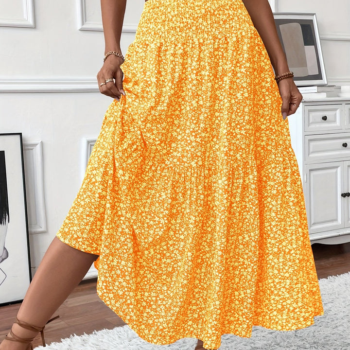 Grace & Jess | Tiered Floral Maxi Skirt